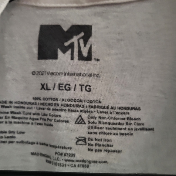 MTV T-Shirt. NWOT. Size XL. - Picture 3 of 3